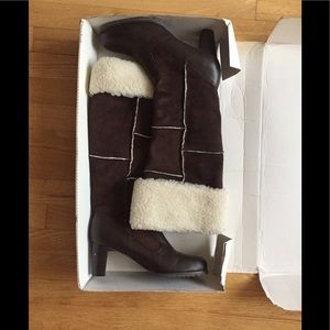 EUC brown boots with lining